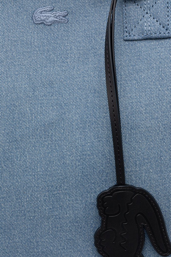 Lacoste чанта tote дамска от деним син NU5241PB