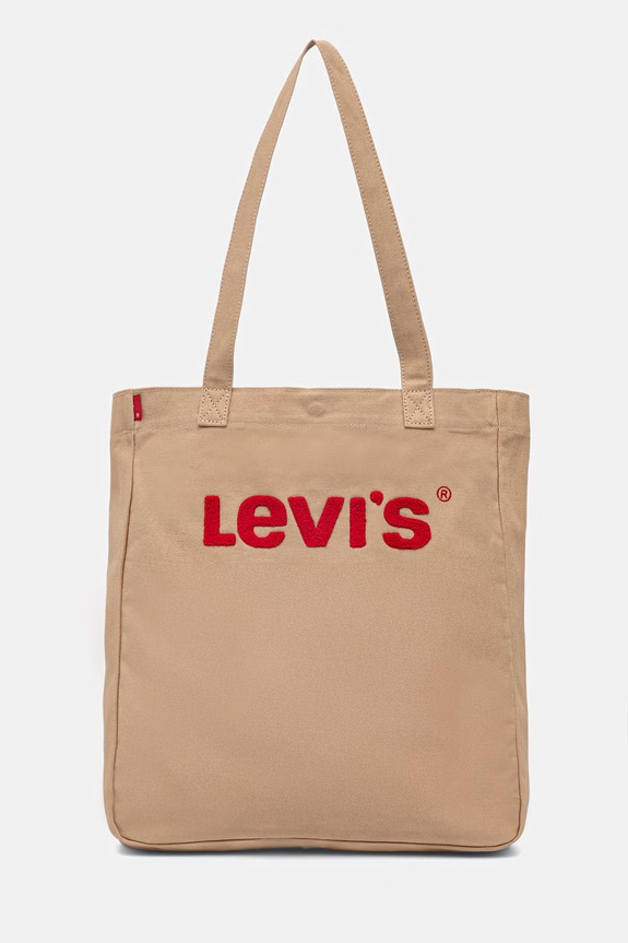 Bavlnená taška Levi's EVERYDAY GRAPHIC jednofarebný hnedá 005FA.0000