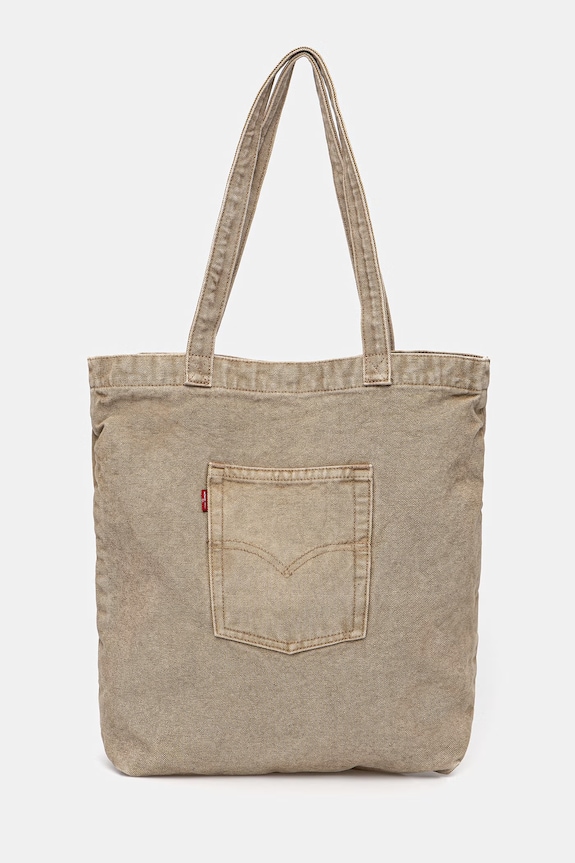 Levi's borsa in jeans BACK POCKET TOTE ELEVATION semplice beige 005FV