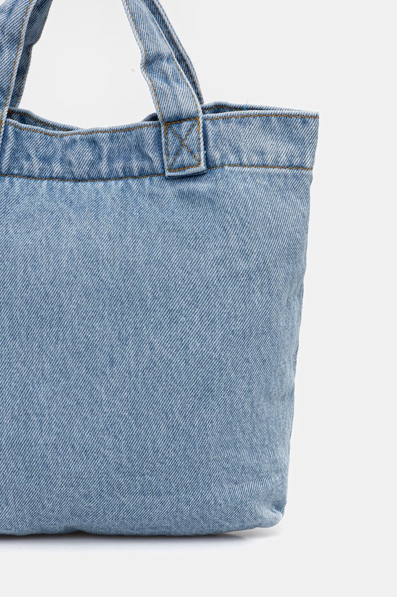 Αξεσουάρ Βαμβακερή τσάντα Levi's MINI BACK POCKET TOTE 005FW μπλε