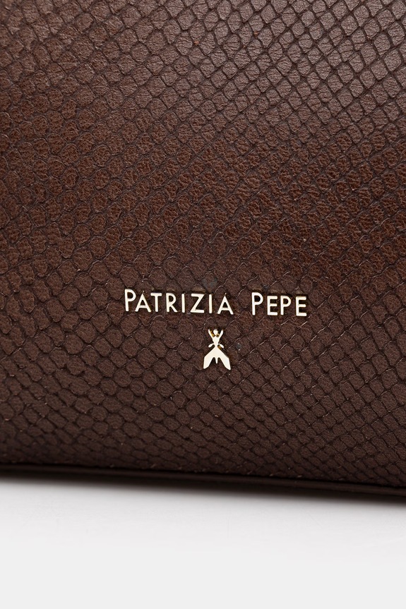 Patrizia Pepe kabelka dámska kožená hnedá 2B0168.L032