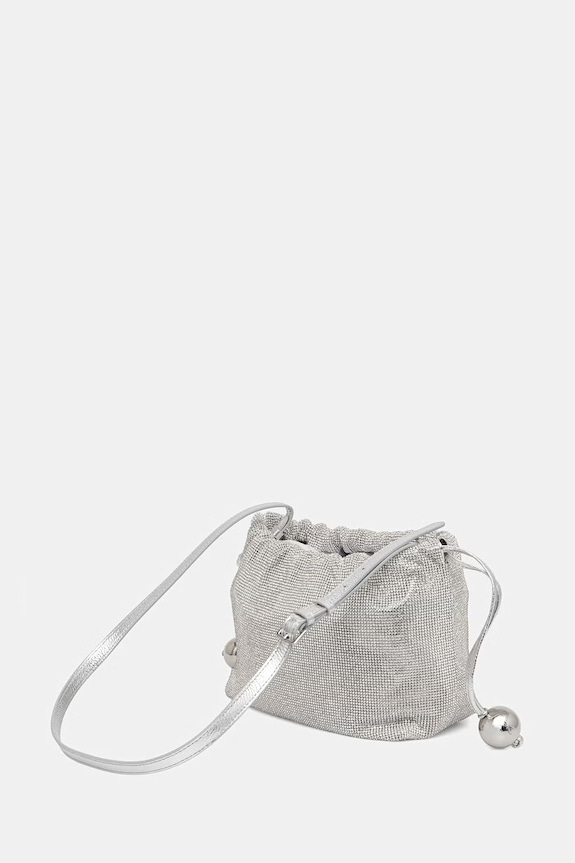 Accessori Patrizia Pepe Borsa Busta da donna Bubble 2B0181.M017 argento