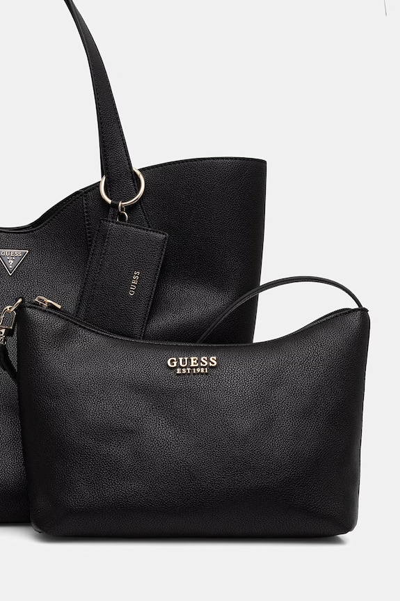 Guess shopper γυναικεία από απομίμηση δέρματος DARCY μαύρο HWBG99.14240