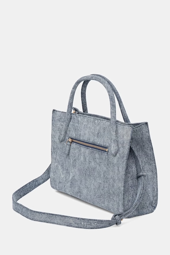 Akcesoria Guess torebka shopper damska jeansowa JODI HWDG97.69220 niebieski