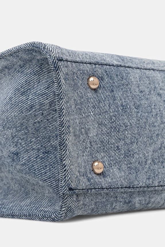 Guess torebka shopper damska jeansowa JODI niebieski HWDG97.69220