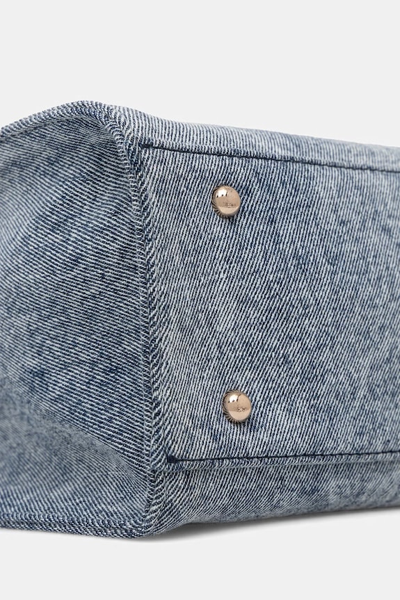Guess torebka shopper damska jeansowa JODI niebieski HWDG97.69220