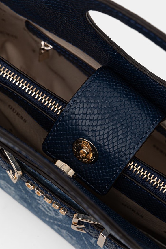 Guess μικρή γυναικεία τσάντα DOVIE HWDG99.09050 σκούρο μπλε