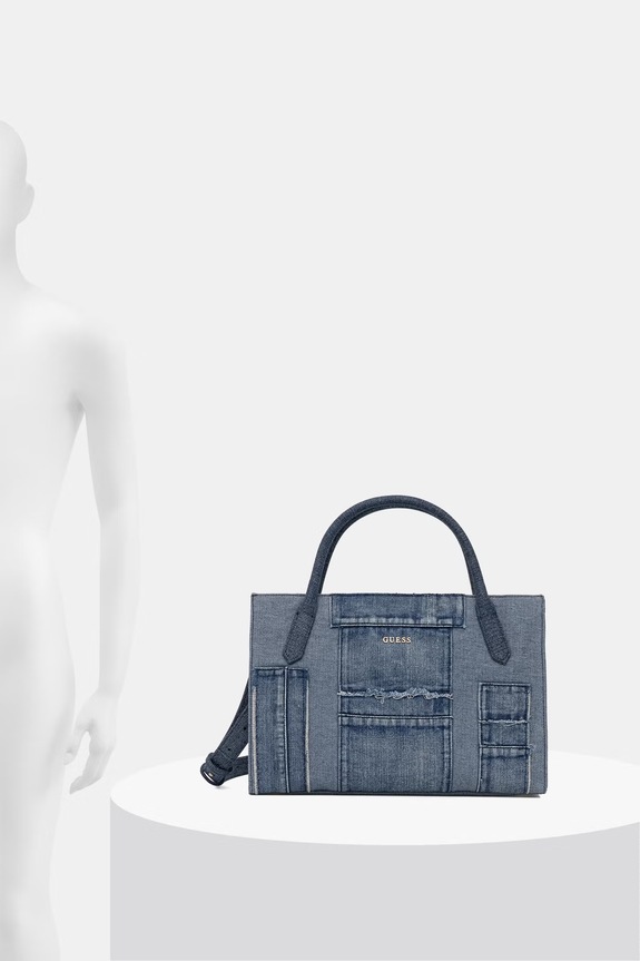 Guess geantă shopper pentru femei, din denim JODI HWDM97.69220