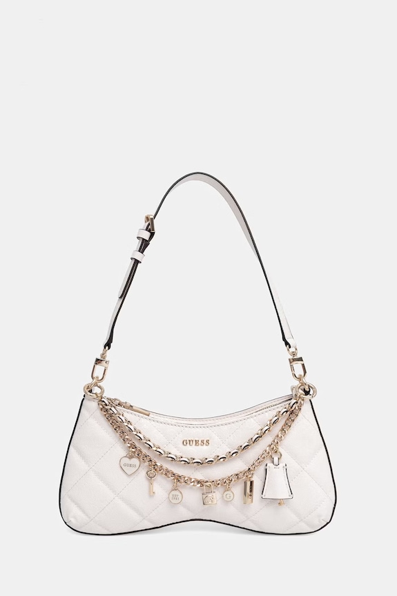 Guess geantă femei cu imitație de piele LIBBY bej HWGG99.12180