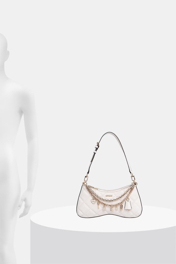 Guess geantă femei cu imitație de piele LIBBY HWGG99.12180 bej
