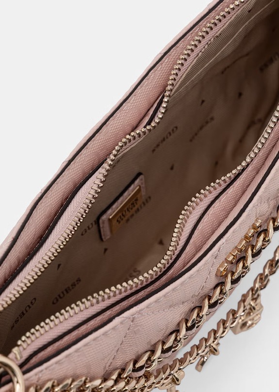 Guess torebka damska z imitacji skóry LIBBY różowy HWGG99.12180