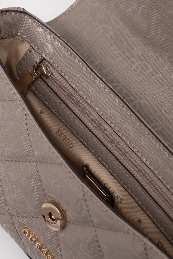 Γυναικεία τσάντα χιαστί Guess LIBBY HWGG99.12200 μπεζ