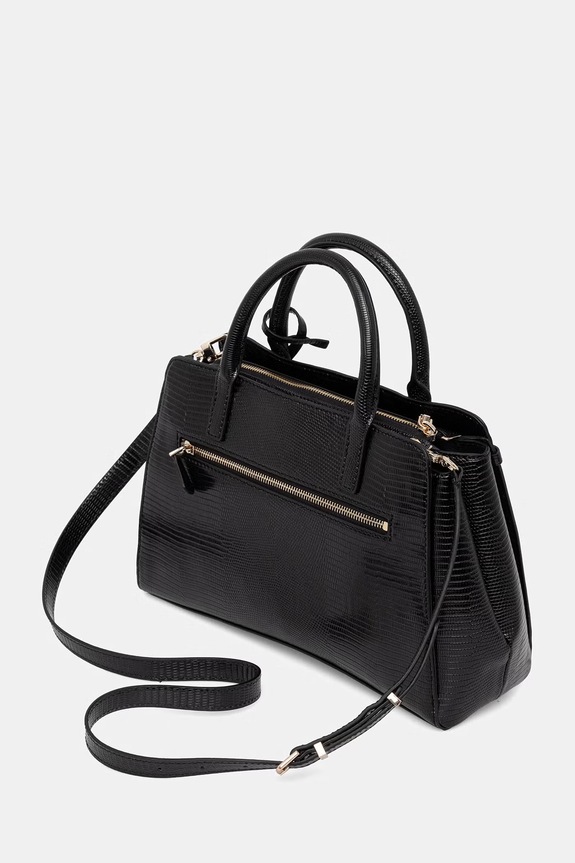Accesorii Guess geantă crossbody pentru femei, cu imitație de piele LEONA HWKG97.21060 negru