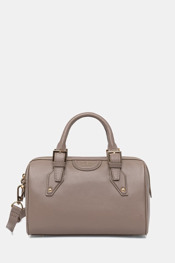Kožená kabelka Guess NINA přírodní kůže béžová HWNIAA.P6250