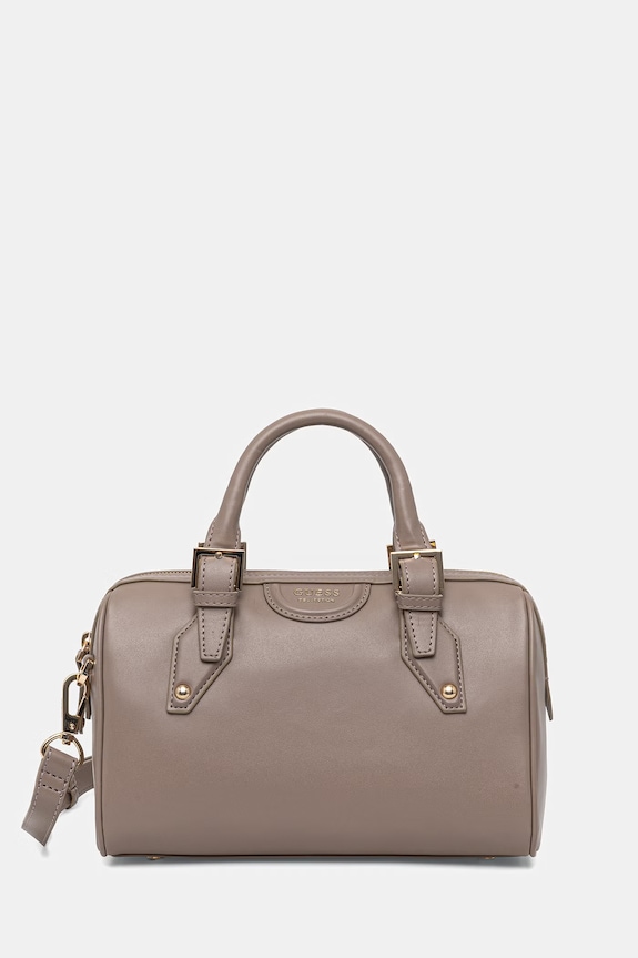 Kožená kabelka Guess NINA přírodní kůže béžová HWNIAA.P6250