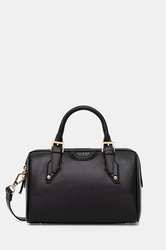 Kožená kabelka Guess NINA přírodní kůže černá HWNIAA.P6250