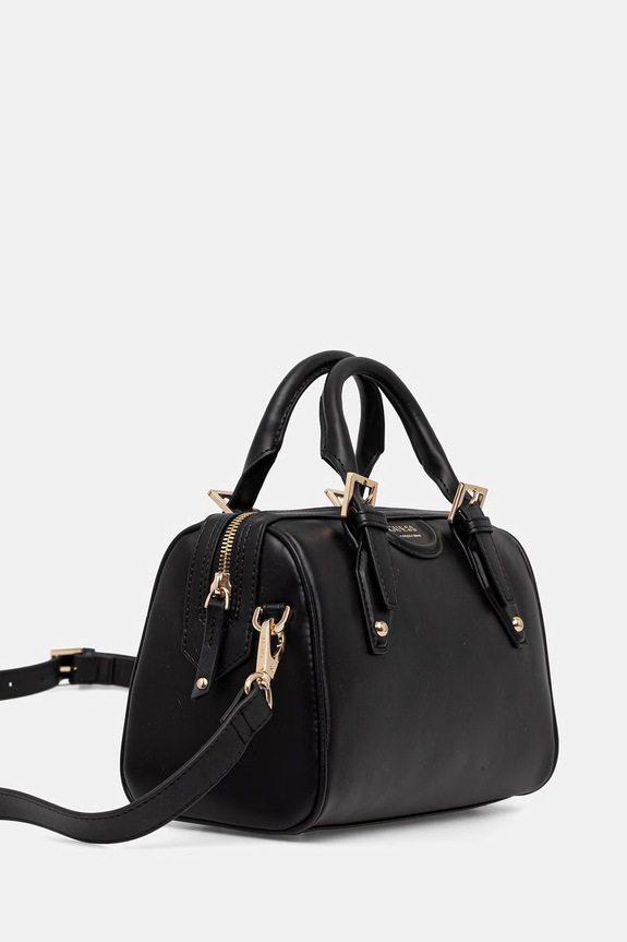 Kožená kabelka Guess NINA HWNIAA.P6250 černá SS26