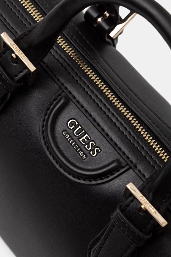 Kožená kabelka Guess NINA černá HWNIAA.P6250