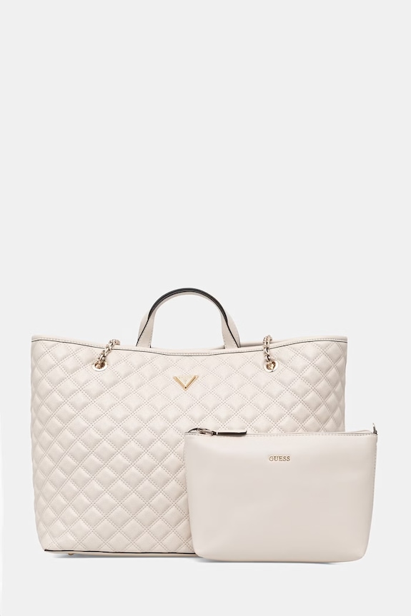 Guess torebka shopper damska GIULLY beżowy HWQG96.73290
