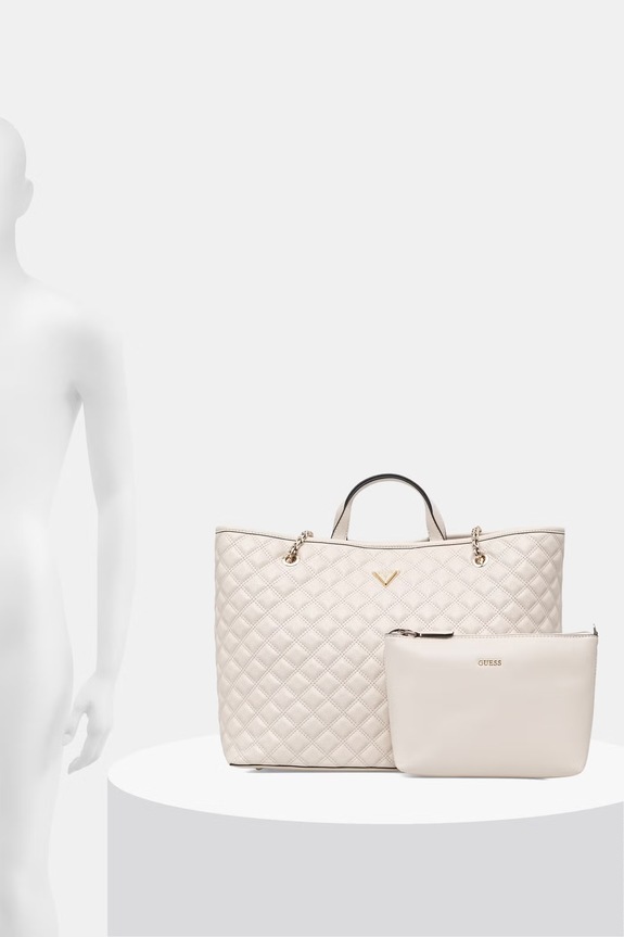 Guess torebka shopper damska GIULLY HWQG96.73290 beżowy