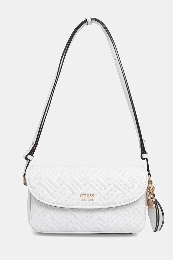 Guess torebka bagietka damska z imitacji skóry SALLY biały HWQG99.21210