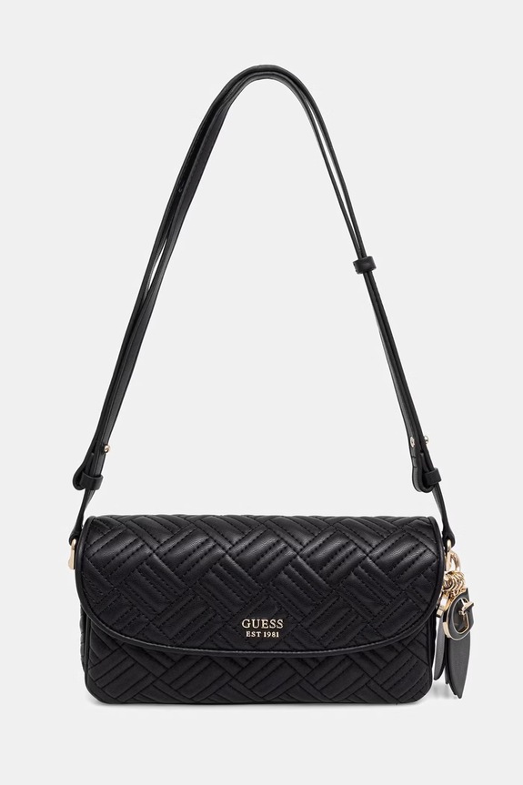 Guess torebka bagietka damska z imitacji skóry SALLY czarny HWQG99.21210