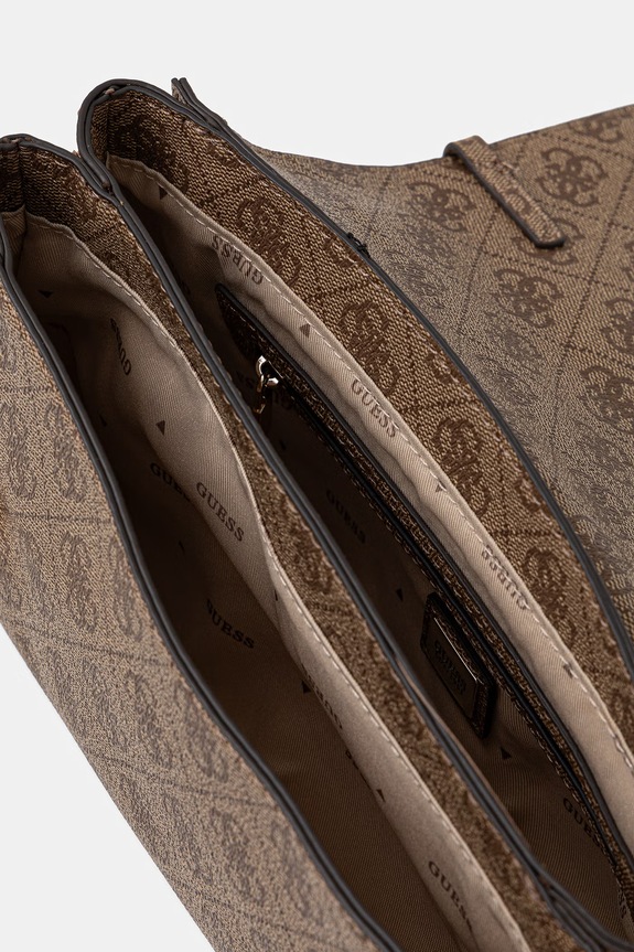 Guess geantă crossbody pentru femei LEONA HWSG99.17210 bej