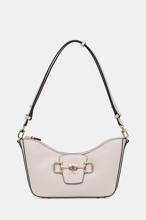 Guess torebka bagietka damska z imitacji skóry JANIE beżowy HWVG99.10180