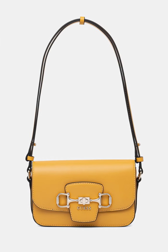 Guess Torba za žene od imitacije kože JANIE zlatna HWVG99.10210