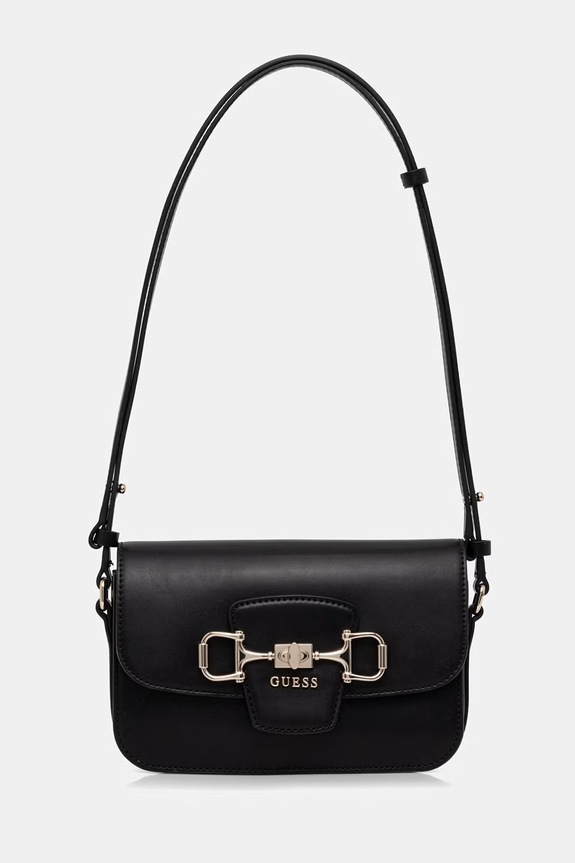 Guess torba za žene od imitacije kože JANIE crna HWVG99.10210