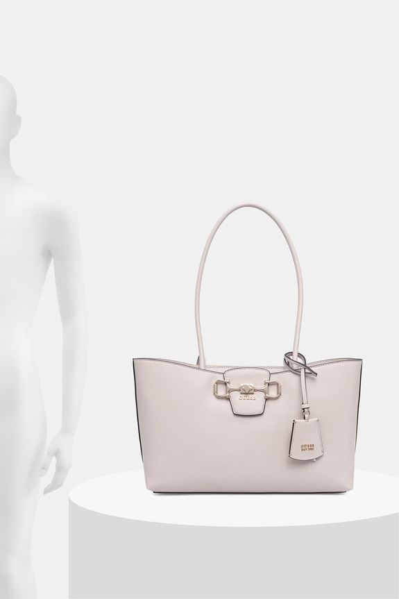Guess τσάντα tote γυναικεία από απομίμηση δέρματος JANIE HWVG99.10230