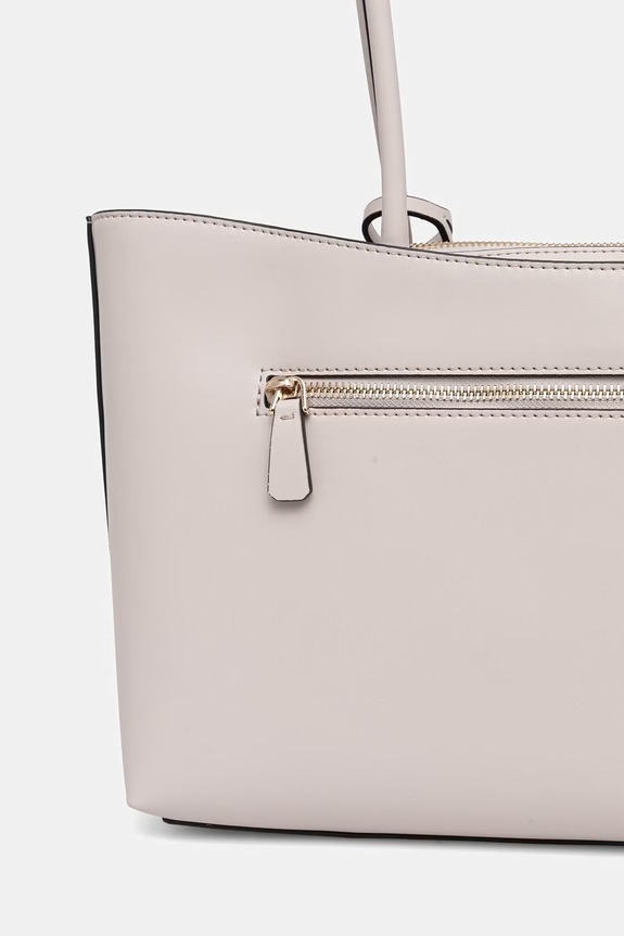 Αξεσουάρ Guess τσάντα tote γυναικεία από απομίμηση δέρματος JANIE HWVG99.10230 μπεζ
