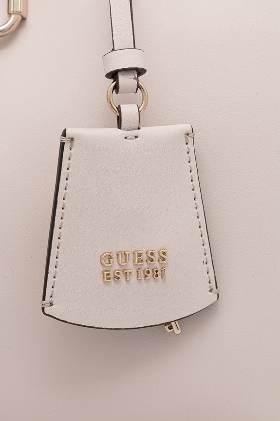 Guess τσάντα tote γυναικεία από απομίμηση δέρματος JANIE μπεζ HWVG99.10230