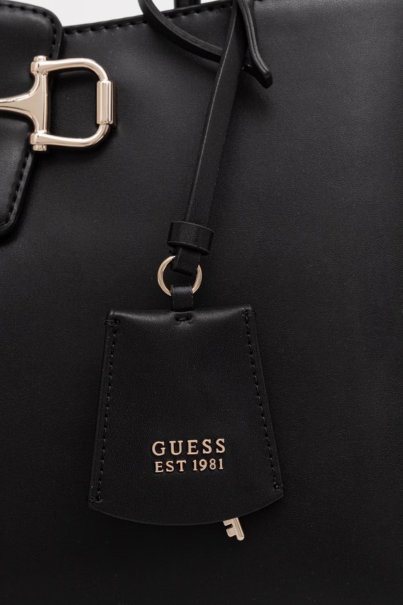Guess tote torba ženska iz umetnega usnja JANIE črna HWVG99.10230