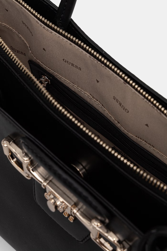 Guess tote torba ženska iz umetnega usnja JANIE HWVG99.10230 črna