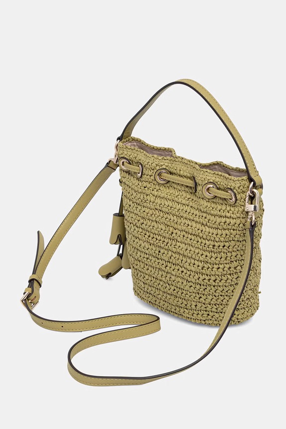 Accesorii Guess sac pentru femei împletit OFELIA HWWG99.23030 verde