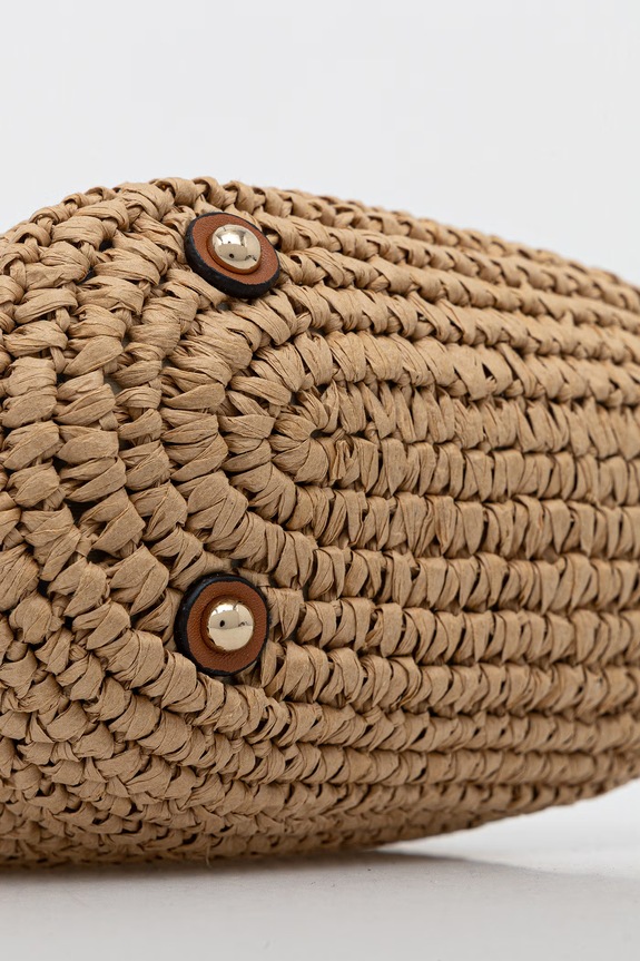 Guess torebka worek damska pleciona OFELIA HWWG99.23030 beżowy