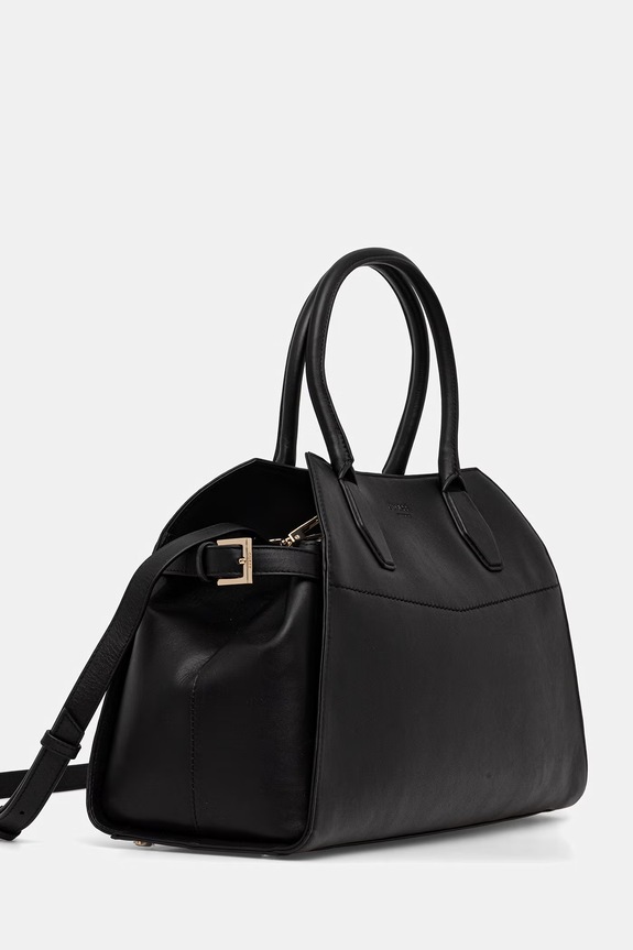 Δερμάτινη τσάντα Guess LIZA HWYUAA.P6276 μαύρο SS26