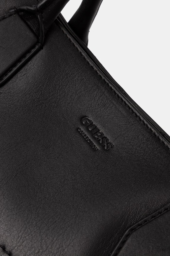 Δερμάτινη τσάντα Guess LIZA μαύρο HWYUAA.P6276
