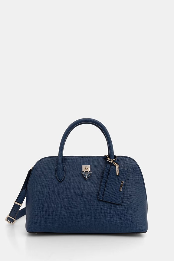Guess crossbody kabelka dámska z imitácie kože PATSIE tmavomodrá HWZG99.19060