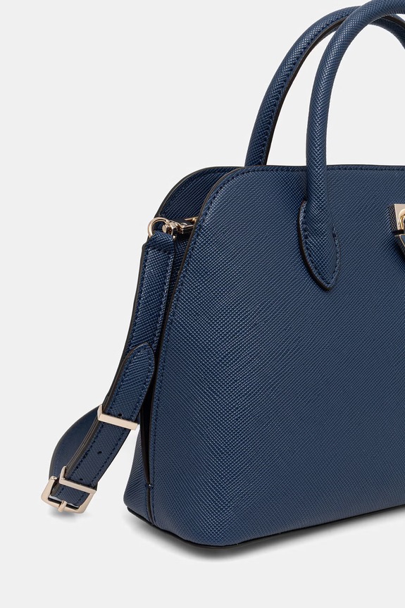 Guess crossbody kabelka dámska z imitácie kože PATSIE HWZG99.19060 tmavomodrá SS26