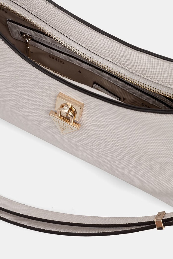 Guess crossbody kabelka dámska z imitácie kože PATSIE béžová HWZG99.19180