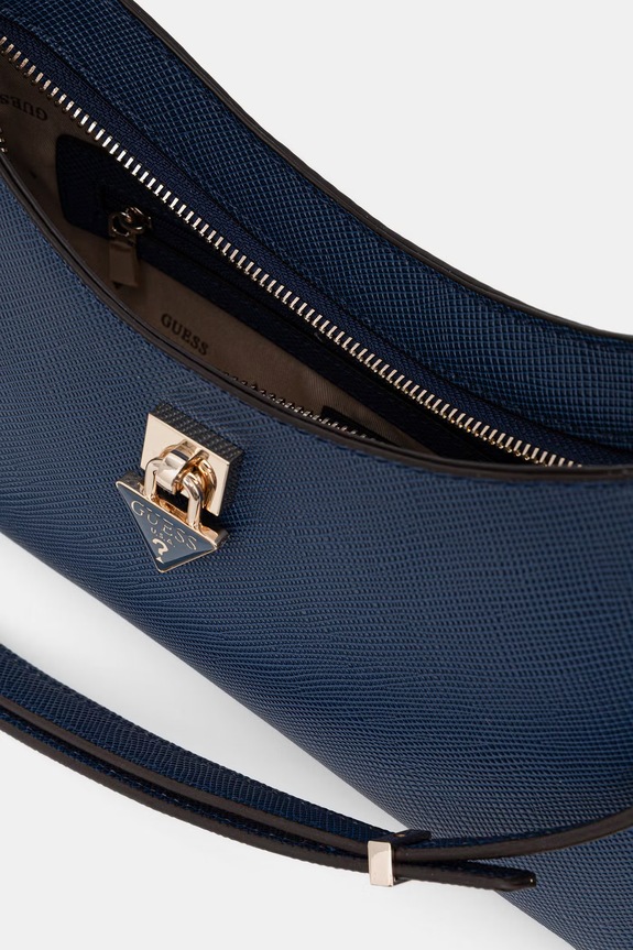 Guess crossbody kabelka dámska z imitácie kože PATSIE HWZG99.19180 tmavomodrá