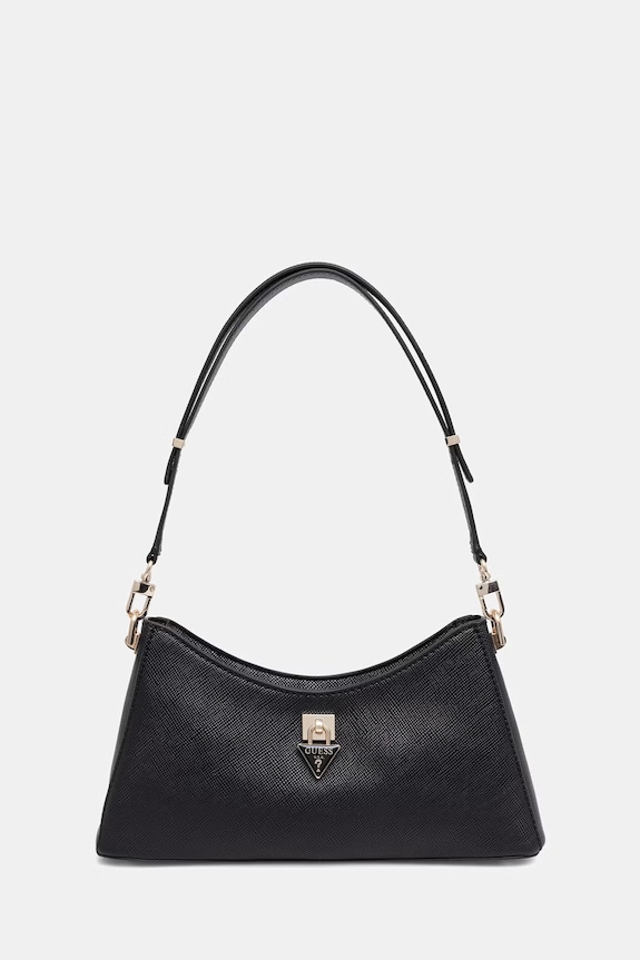 Guess dámska crossbody kabelka z imitácie kože PATSIE čierna HWZG99.19180