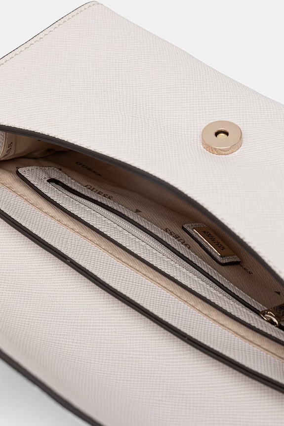 Guess torba preko ramena za žene od imitacije kože PATSIE HWZG99.19200 bijela