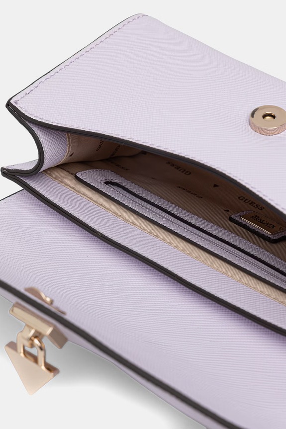 Guess torba preko ramena za žene od imitacije kože PATSIE HWZG99.19200 ljubičasta