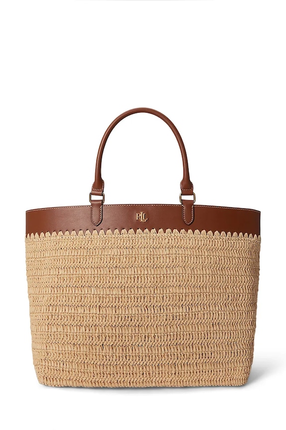 Lauren Ralph Lauren geantă shopper pentru femei maro 431982183