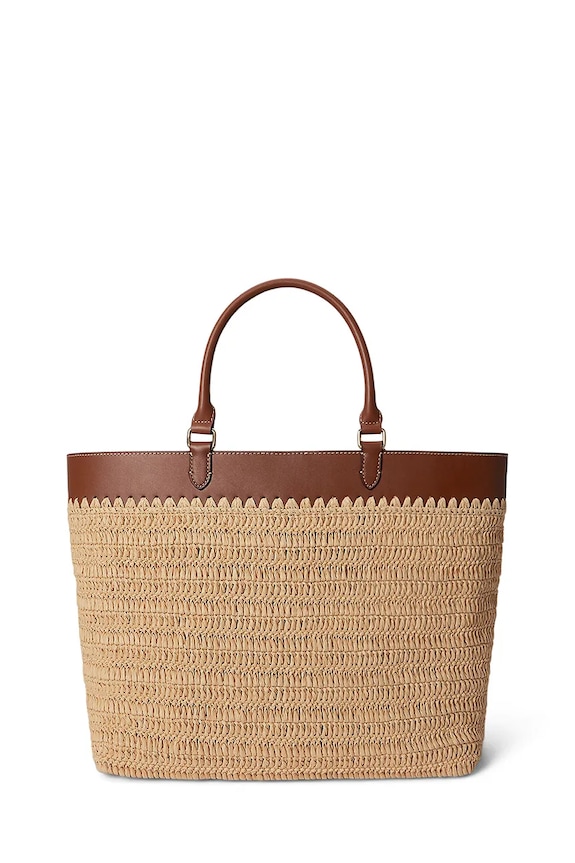 Lauren Ralph Lauren geantă shopper pentru femei 431982183 maro SS26