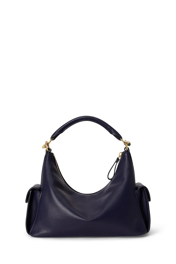 Lauren Ralph Lauren torebka damska skórzana 431P06064 granatowy SS26
