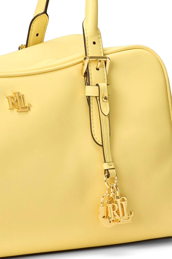 Lauren Ralph Lauren geantă de piele 431P06068 galben